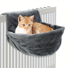 Cat Plush Radiator Bag Hanging Bed Iron Frame Warm Hammock Style Home Cradle