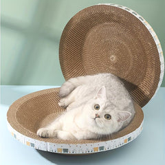 Cat Scratcher Cardboard Bowl Shape Scratch Pad Lounge Bed