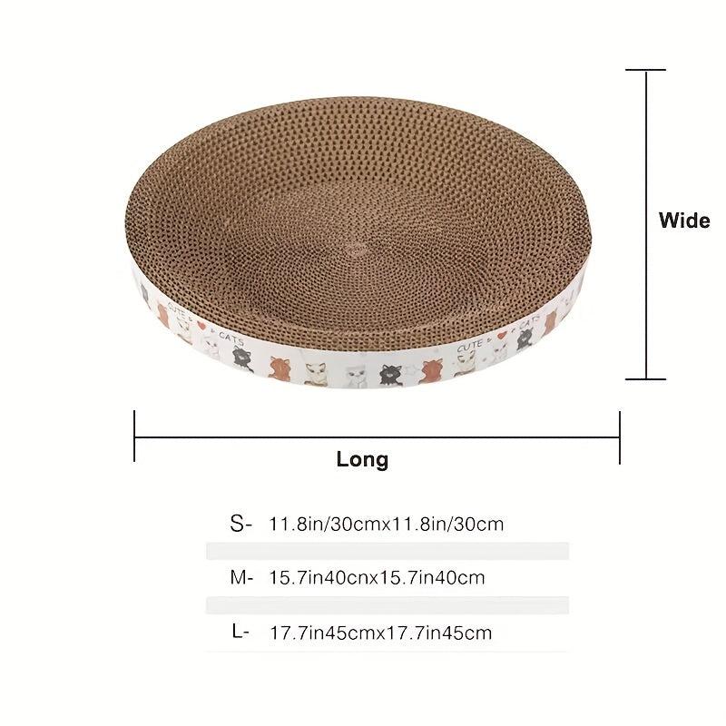 Cat Scratcher Cardboard Bowl Shape Scratch Pad Lounge Bed