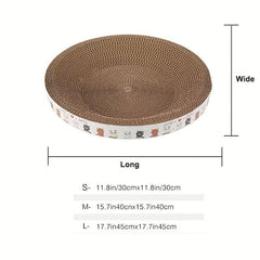 Cat Scratcher Cardboard Bowl Shape Scratch Pad Lounge Bed