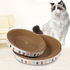 Cat Scratcher Cardboard Bowl Shape Scratch Pad Lounge Bed