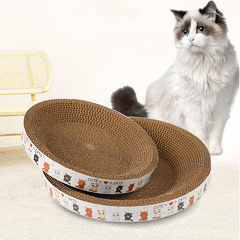 Cat Scratcher Cardboard Bowl Shape Scratch Pad Lounge Bed