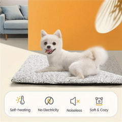 Self Heating Dog Cat Bed Warm Thermal Pet Pad Indoor Outdoor Pets