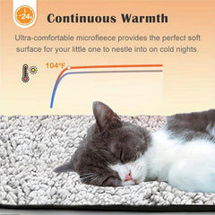 Self Heating Dog Cat Bed Warm Thermal Pet Pad Indoor Outdoor Pets