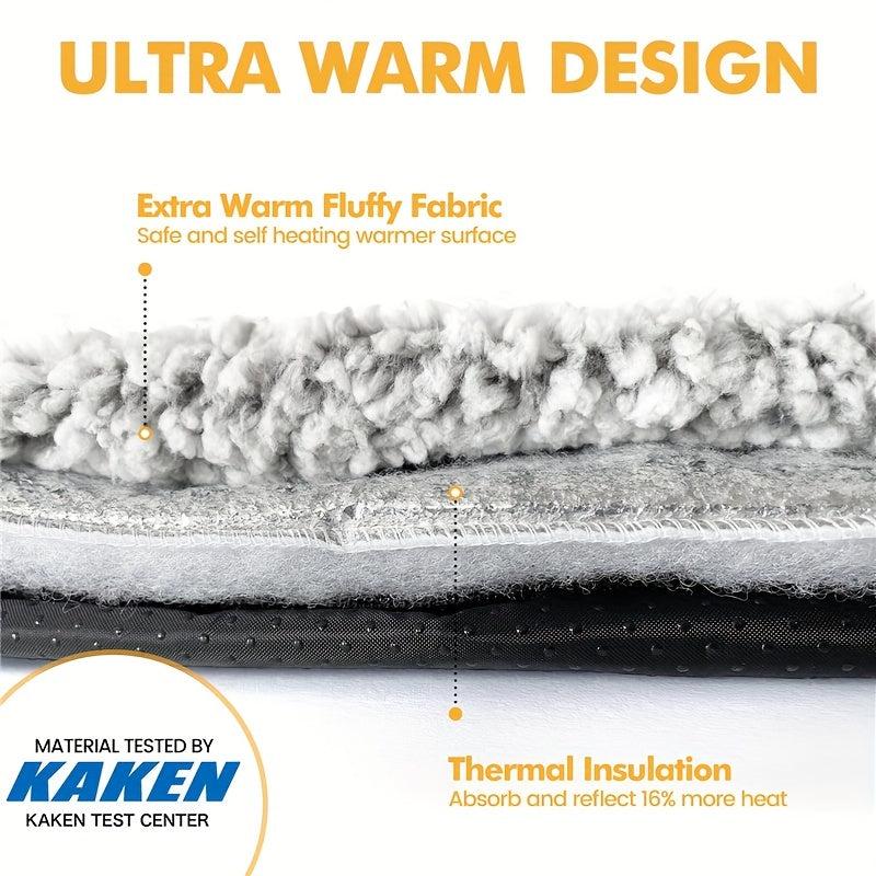 Self Heating Dog Cat Bed Warm Thermal Pet Pad Indoor Outdoor Pets