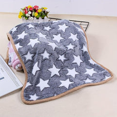Cozy Cartoon Bear Pet Blanket for Indoor Sleeping