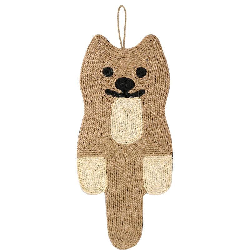 Christmas Tree Cat Scratcher Pad Indoor Scratching Post with Mouse Toy