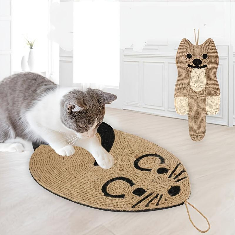 Christmas Tree Cat Scratcher Pad Indoor Scratching Post with Mouse Toy