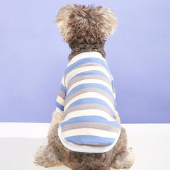 Striped Pet T Shirt for Small and Medium Pets - Winter Warmth and Style