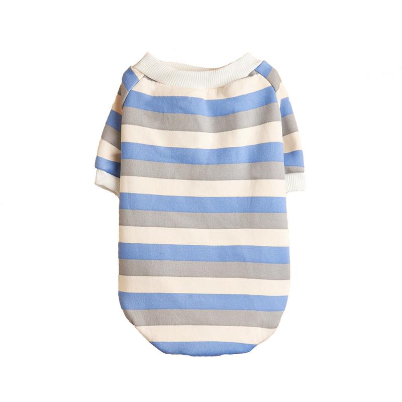 Striped Pet T Shirt for Small and Medium Pets - Winter Warmth and Style