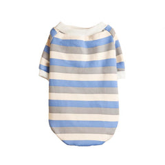 Striped Pet T Shirt for Small and Medium Pets - Winter Warmth and Style