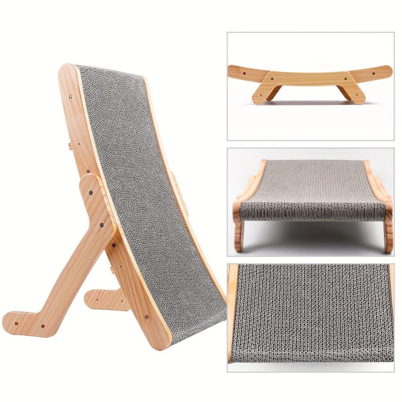 Cat Scratch Board Solid Wood Cat Bed Vertical Cat Scratcher