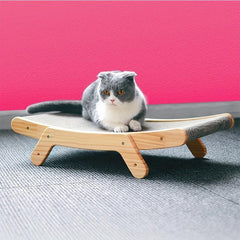 Cat Scratch Board Solid Wood Cat Bed Vertical Cat Scratcher