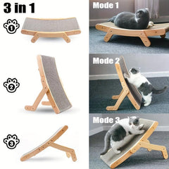 Cat Scratch Board Solid Wood Cat Bed Vertical Cat Scratcher