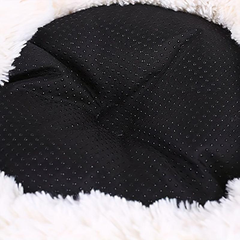 Washable Indoor Cat Bed Soft Plush Pet Mat Waterproof Bottom