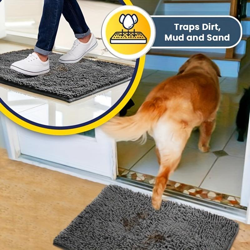 Absorbent Microfiber Pet Bath Rug Non-slip Washable Floor Mat