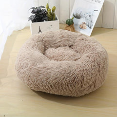 Soft Deep Sleep Plush Round Pet Bed Winter Warm Dog Sleeping Bed