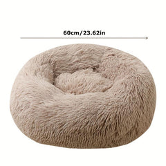 Soft Deep Sleep Plush Round Pet Bed Winter Warm Dog Sleeping Bed