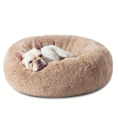 Soft Deep Sleep Plush Round Pet Bed Winter Warm Dog Sleeping Bed