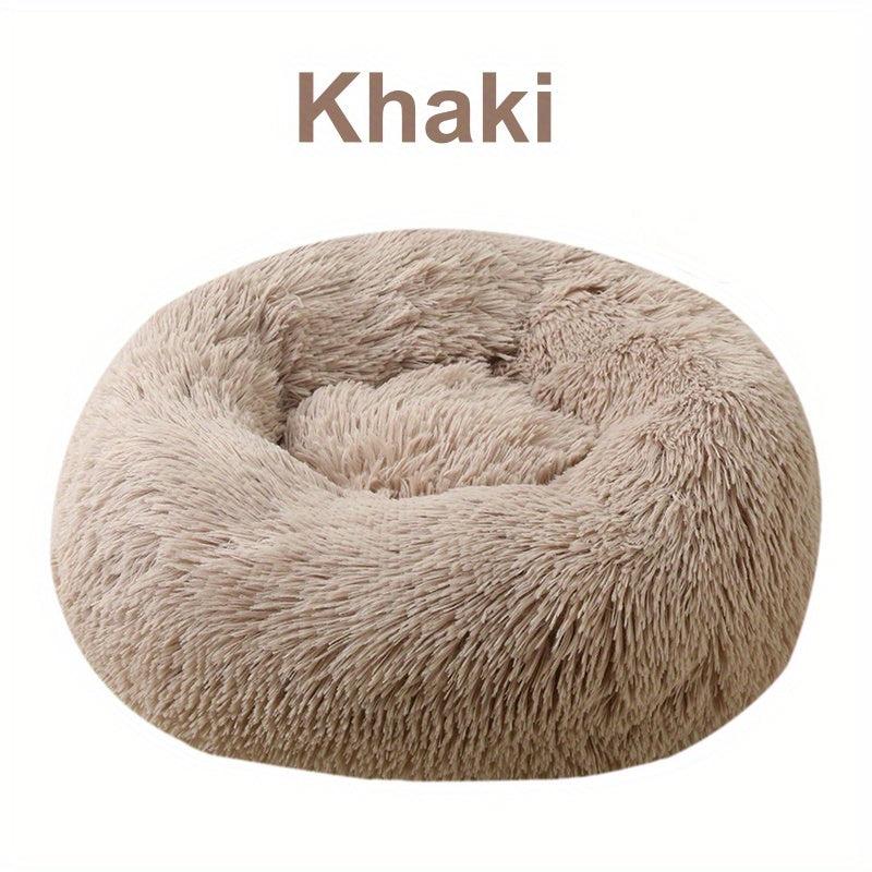 Soft Deep Sleep Plush Round Pet Bed Winter Warm Dog Sleeping Bed