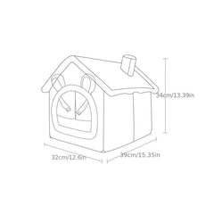 Winter Warm Dog House Cartoon Four Seasons Universal Pet Bed Cat Nest