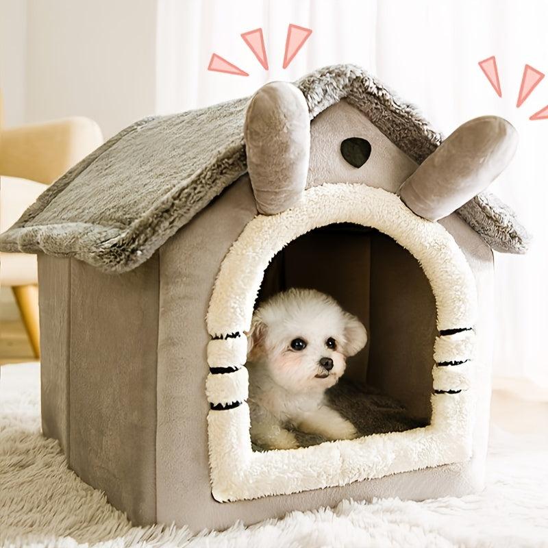 Winter Warm Dog House Cartoon Four Seasons Universal Pet Bed Cat Nest