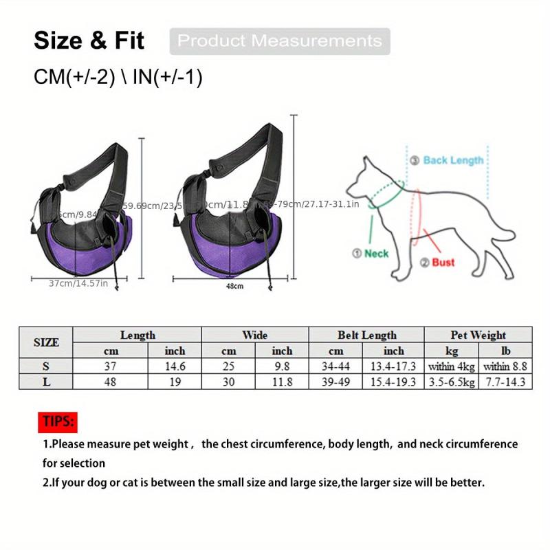 Pet Outing Bag Dog Shoulder Bag Crossbody Dog Carrier Bag