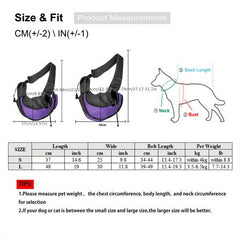 Pet Outing Bag Dog Shoulder Bag Crossbody Dog Carrier Bag