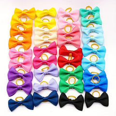 30pcs Pet Hair Accessories Solid Hair Ties for Dogs & Cats
