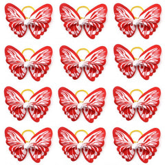 10pcs Elastic Butterfly Decor Rubber Band for Dogs