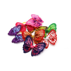 10pcs Elastic Butterfly Decor Rubber Band for Dogs