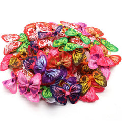 10pcs Elastic Butterfly Decor Rubber Band for Dogs