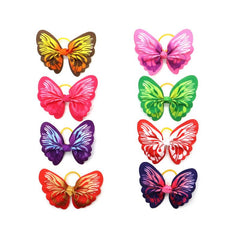 10pcs Elastic Butterfly Decor Rubber Band for Dogs