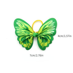 10pcs Elastic Butterfly Decor Rubber Band for Dogs