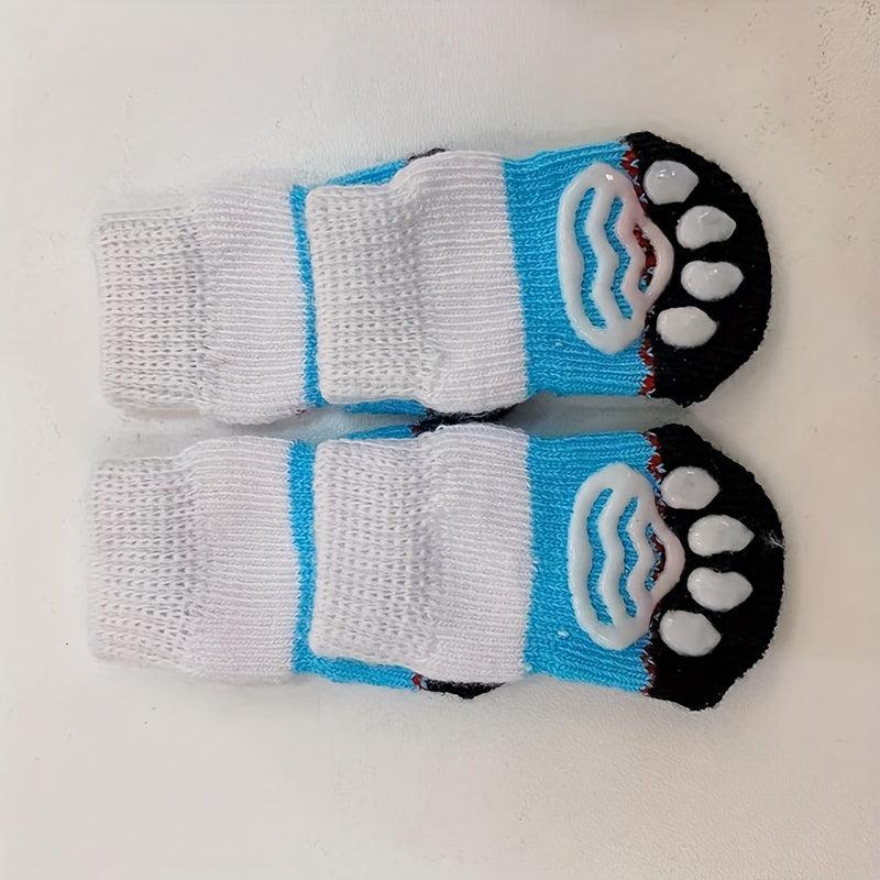 Non Slip Cartoon Cat Socks for Indoor & Outdoor Pet Wear