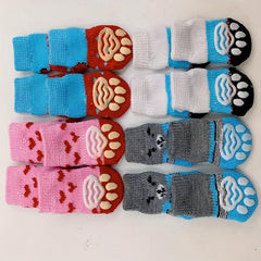 Non Slip Cartoon Cat Socks for Indoor & Outdoor Pet Wear