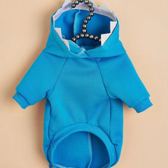 Cartoon Shark Pet Hoodie Dog Warm Clothes