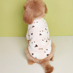Cartoon Animals Pet Flannel Sweater for Autumn and Winter