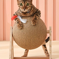Cat Scratching Board Sisal Rope Scratch Ball Toy