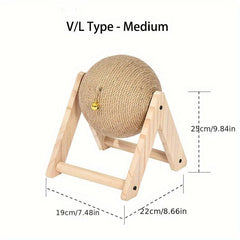 Cat Scratching Board Sisal Rope Scratch Ball Toy