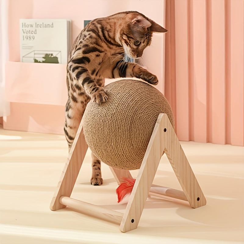 Cat Scratching Board Sisal Rope Scratch Ball Toy