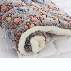 Cozy Flannel Dog Bed with Blanket