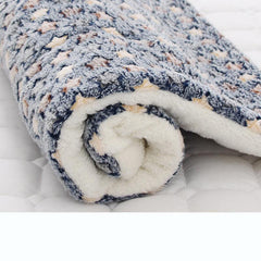 Cozy Flannel Dog Bed with Blanket