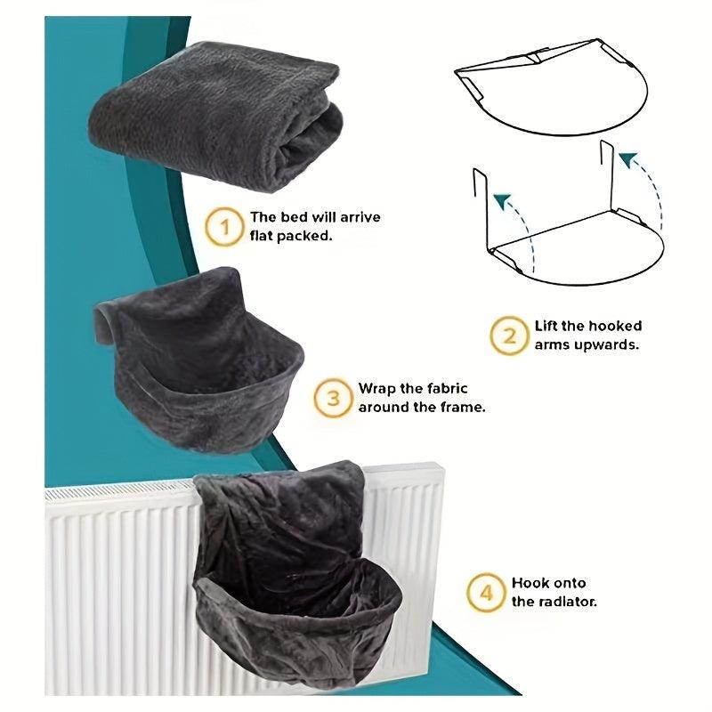 Cozy Pet Radiator Bed for Cats and Dogs