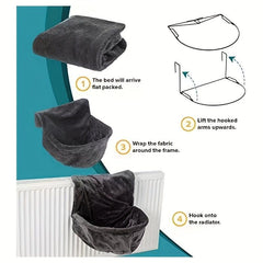 Cozy Pet Radiator Bed for Cats and Dogs