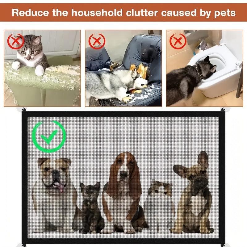 Pet Safe Mesh Fence Portable Safety Gate For Stairs Doorways