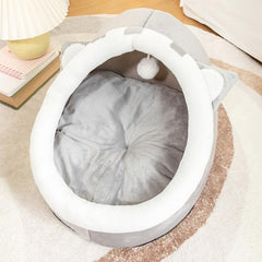 Indoor Cat Bed Machine Washable Kitten Bed with Removable Pad