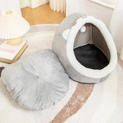 Indoor Cat Bed Machine Washable Kitten Bed with Removable Pad