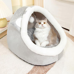 Indoor Cat Bed Machine Washable Kitten Bed with Removable Pad