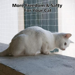 Transparent Cat Safety Net for Balcony and Stairs